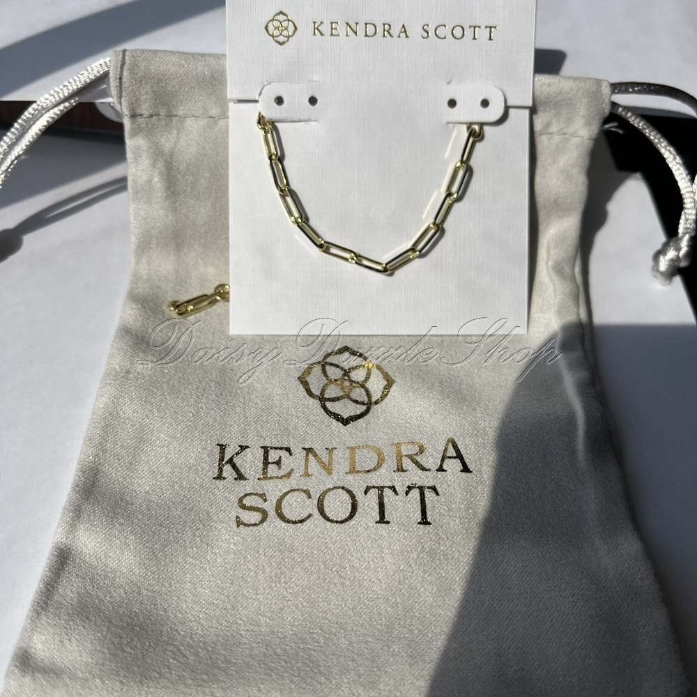 ✨New Kendra Scott Courtney Paperclip Bracelet Gold Plated ✨